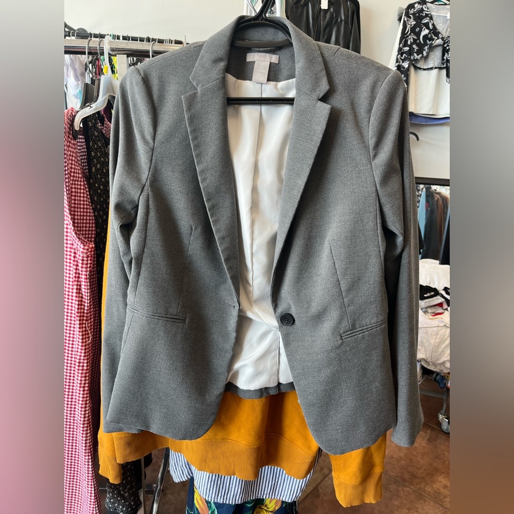 H&M Charcoal Gray Blazer